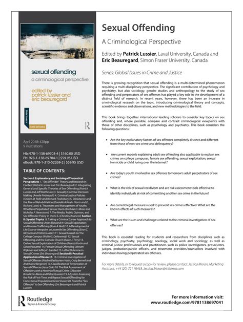 (PDF) Sexual Offending: A Criminological Perspective.